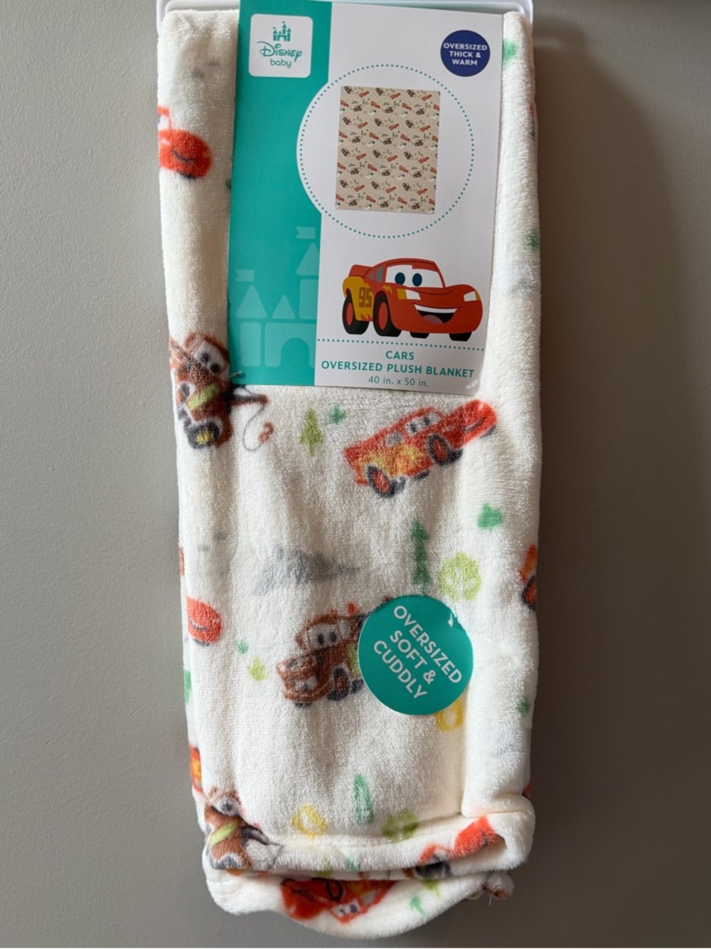 Disney Baby Cars Blanket NEW Lightning McQueen Tow Mater Preschool Throw Toddler